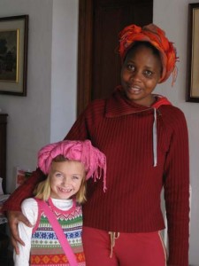 Trying new headgear...