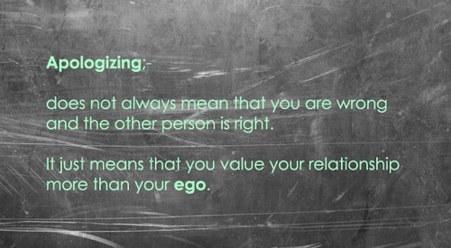 Do you value your ego or your relationships more?  inspirational quote