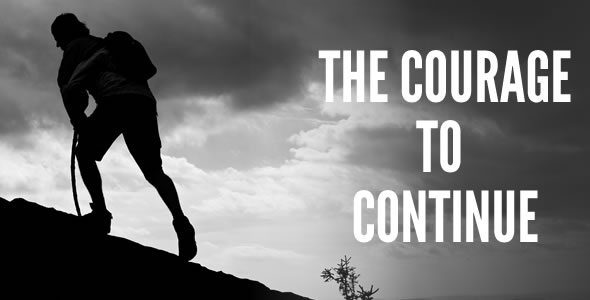 Courage to Continue quote Churchill